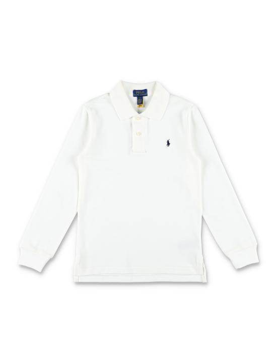 25FW [주니어] 폴로 랄프로렌 폴로 셔츠 703634 013 Bianco