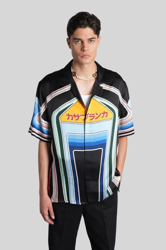 25FW 카사블랑카 반팔 셔츠 423524 MPF25 SH 003 MULTICOLOR