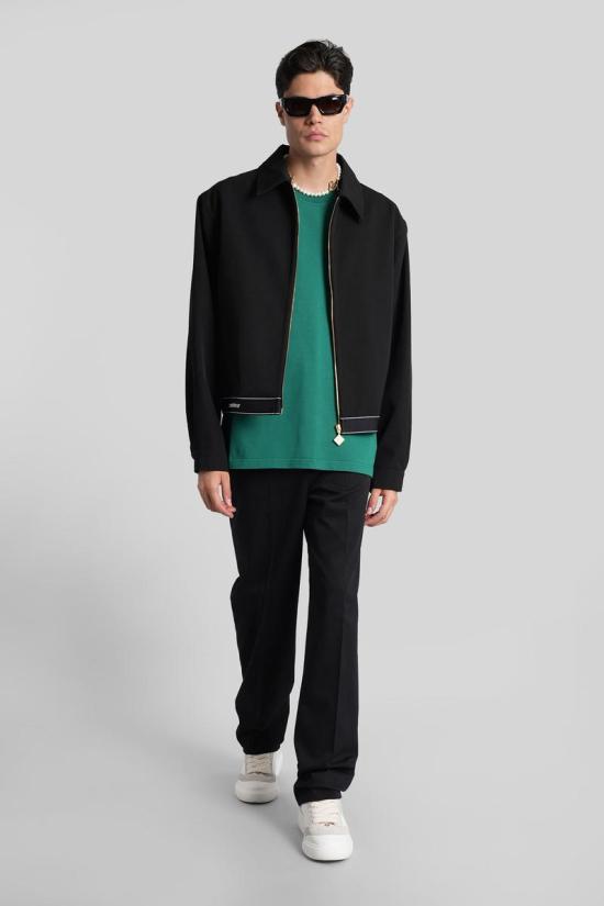 25FW 카사블랑카 자켓 422838 MPF25 JK 425 Black - CASABLANCA