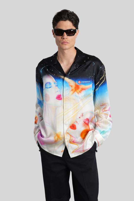 25FW 카사블랑카 긴팔 셔츠 423525 MPF25 SH 006 MULTICOLOR