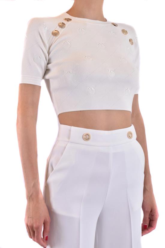  핑코 스웨터 GIJONZ15 White - PINKO