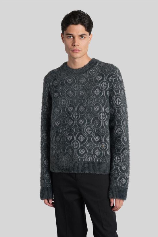 25FW 카사블랑카 스웨터 424313 M AW25 KW 1095 GREY