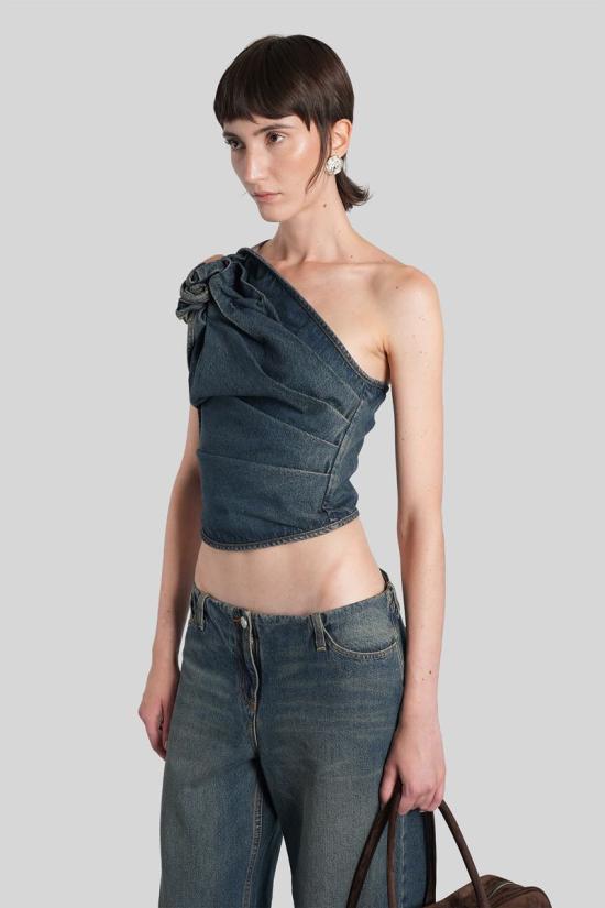 25FW 마그다뷰트림 탑 424314 304725 BLUE - MAGDA BUTRYM