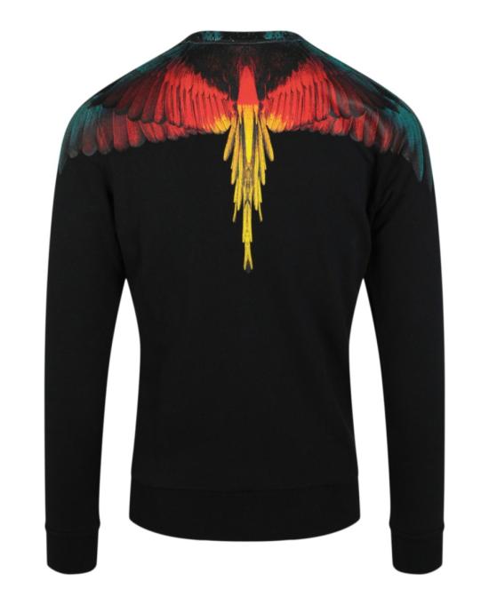  마르셀로 불론 긴팔 티셔츠 CMBA009S FLE001 1025 00002 XXS Black - MARCELO BURLON