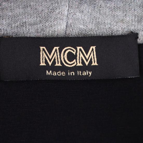  엠시엠 후드 티셔츠 MHAASMM04EG Grey - MCM