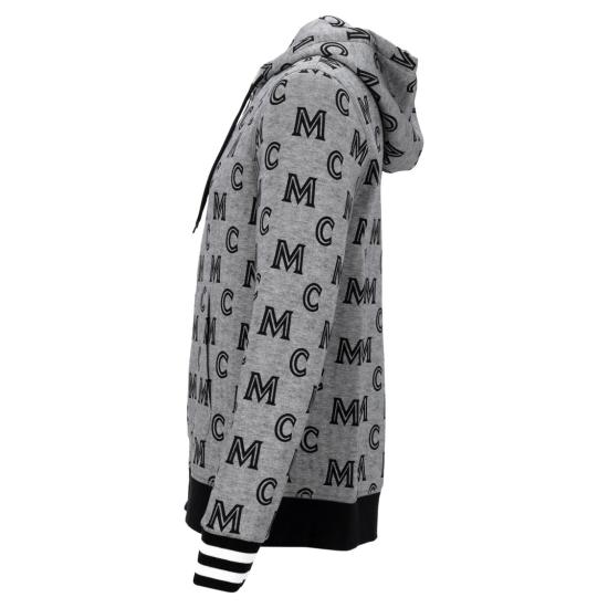  엠시엠 후드 티셔츠 MHAASMM04EG Grey - MCM