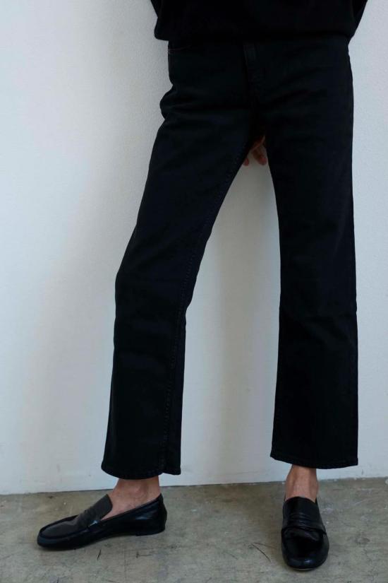  제이미 할러 뮬/슬리퍼 페니   블랙 - JAMIE HALLER