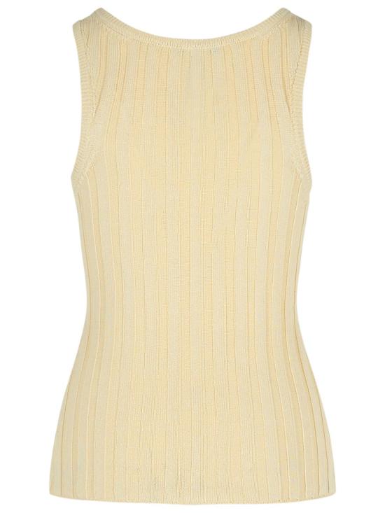 25SS 아크네 스튜디오 민소매 티셔츠 A60565DBG Cream - ACNE STUDIOS