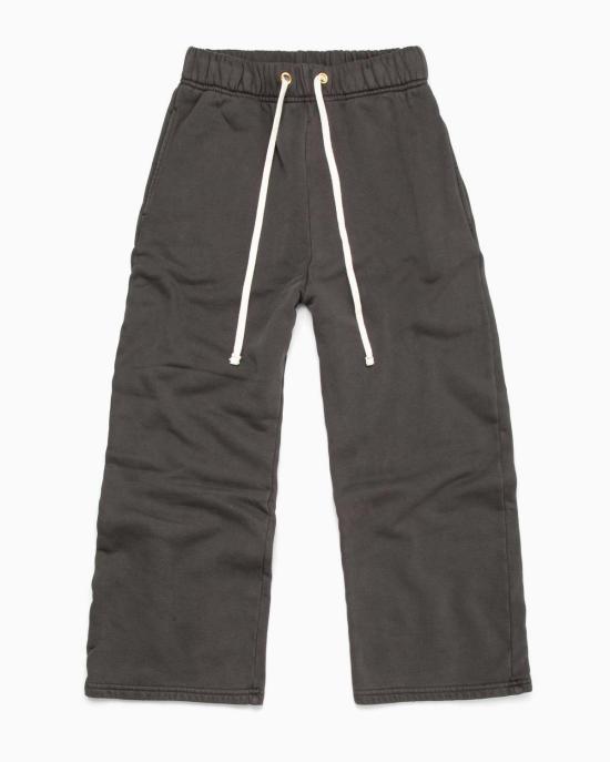  레스 티엔 트레이닝/조거 팬츠 레 티엔 헤비웨이트 크롭 릴렉스  빈티지 블랙