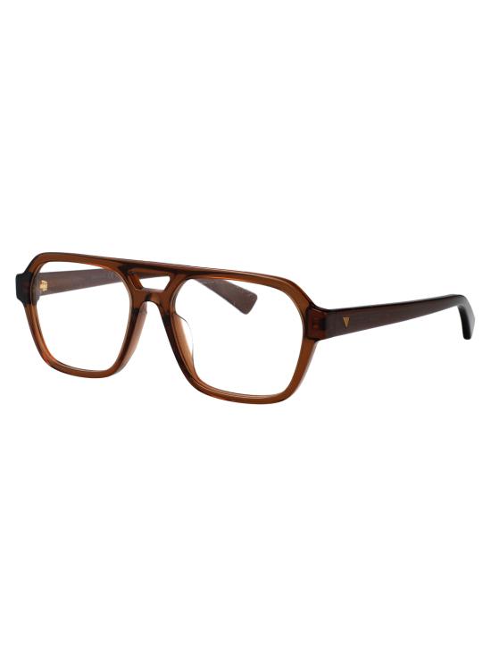 25SS 보테가베네타 안경 BV1336OA 004 BROWN BROWN TRANSPARENT - BOTTEGA VENETA