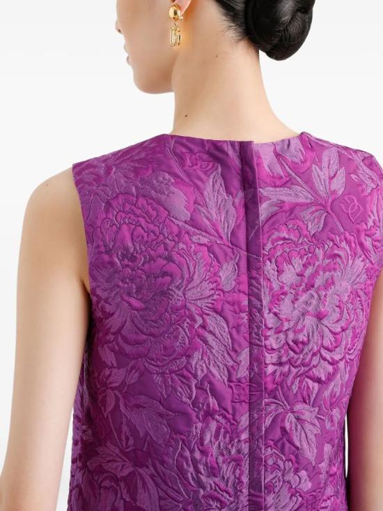 25FW 돌체앤가바나 미디 원피스 F6AMRTHJMQOF0571 purple - DOLCE & GABBANA