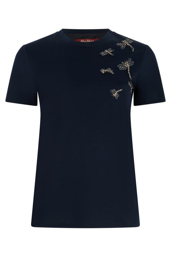 25FW 막스마라 스튜디오 반팔 티셔츠 PONTILE2526976013600008 blue