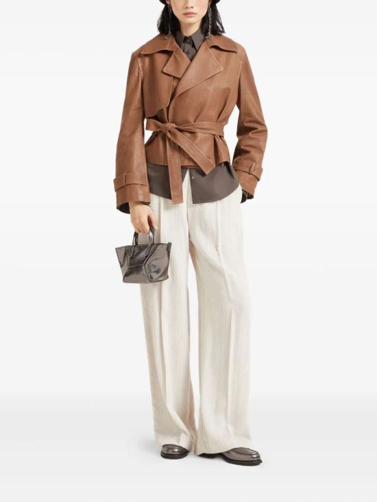 25FW 브루넬로 쿠치넬리 가죽 자켓 MPLOU7766 C9900 - BRUNELLO CUCINELLI