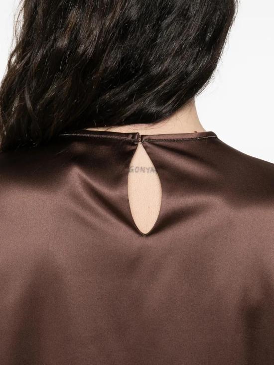 25FW 브루넬로 쿠치넬리 실크 크루넥 탑 M0C59DE310 C4280 - BRUNELLO CUCINELLI