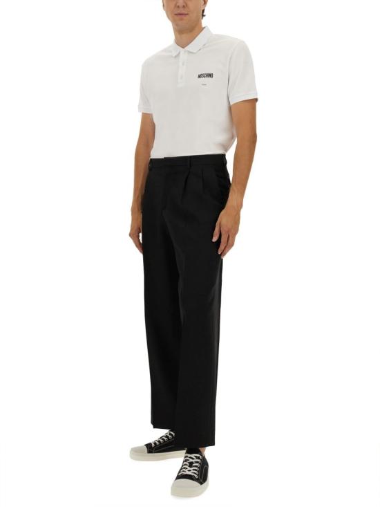 25FW 모스키노 폴로 티셔츠 16015242 1001 WHITE - MOSCHINO