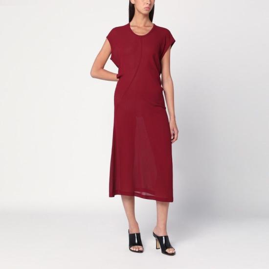 25FW 6397 미디 원피스 ND324VI BORDEAUX BURGUNDY