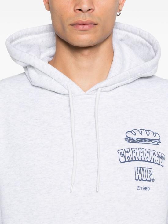 25FW 칼하트 WIP 후드 샌드위치 스웨트셔츠 I0352771V1XX LIGHT GREY - CARHARTT WIP
