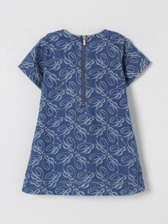 25SS [키즈] 미스블루마린 원피스 BGAB005CDF027 4295 Denim - MISS BLUMARINE