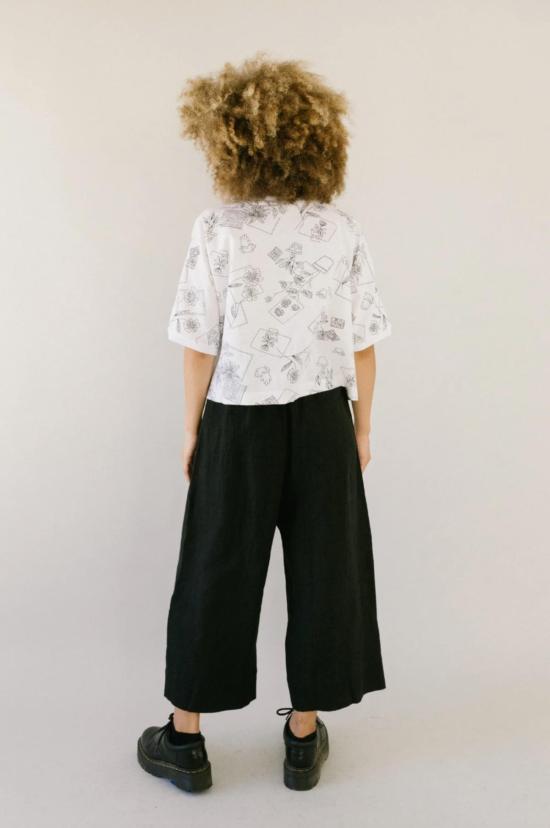  Nettle Studios 스트레이트 팬츠 네틀 스튜디오 미드 이지 팬츠 블랙 - OTHER BRANDS