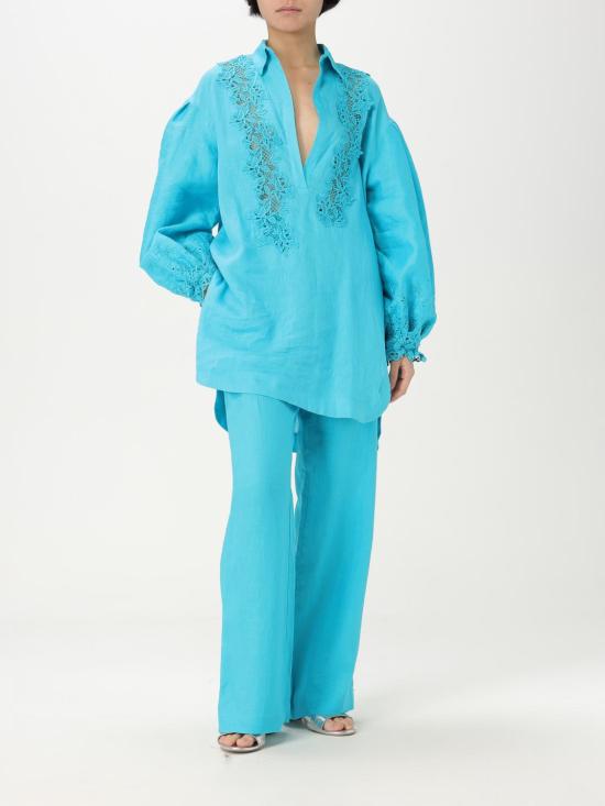 25SS 에르마노 설비노 트레이닝/조거 팬츠 D464P301NZM 65123 Turquoise - ERMANNO SCERVINO