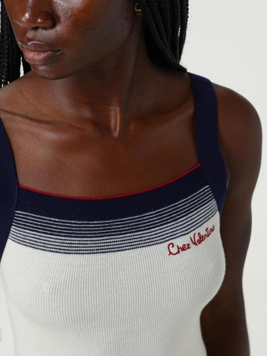 25FW 발렌티노 가라바니 민소매 티셔츠 7B3KM06A9GQ DWL Navy - VALENTINO GARAVANI