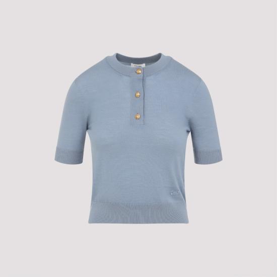  셀린느 스웨터 RY0D9D069 07UB BABY BLUE DOM