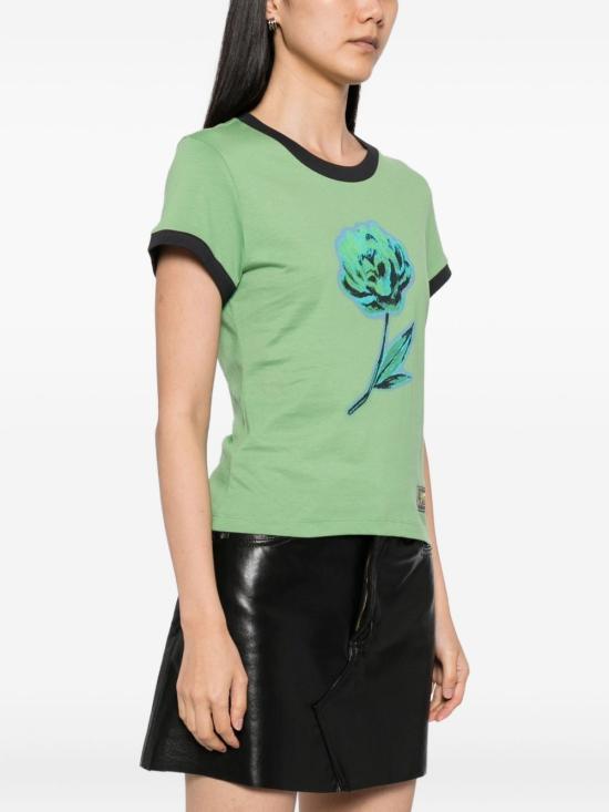 25FW 가니 반팔 티셔츠 T4227368 STONE GREEN DOM - GANNI