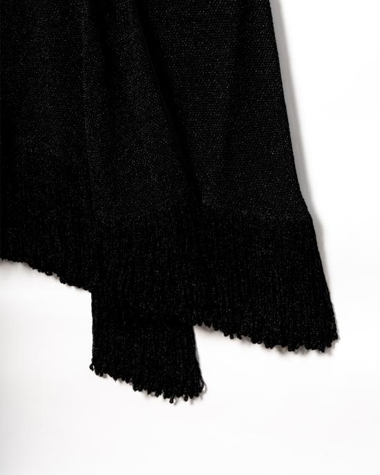 25FW 랑방 숏 원피스 RW DR9082 K059 E25 10 BLACK Black - LANVIN