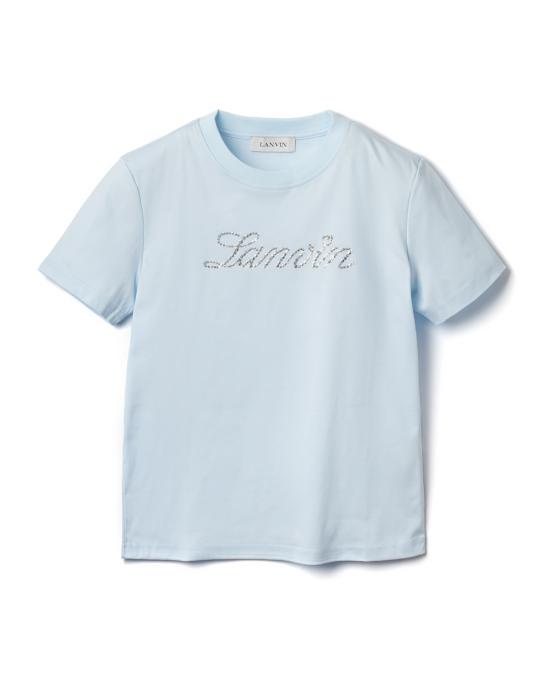 25FW 랑방 반팔 티셔츠 RW TS9030 J186 E25 260 CHAMBRAY Blue