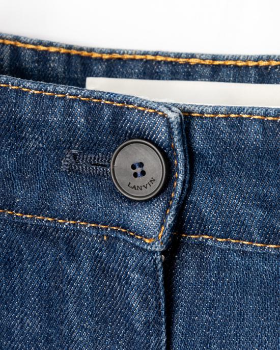 25FW 랑방 팬츠 RW TR0316 D089 E25 23 MEDIUM BLUE Blue - LANVIN