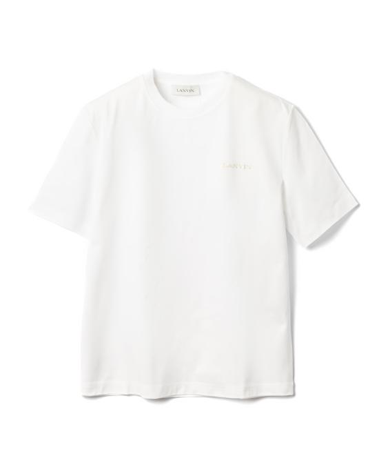 25FW 랑방 반팔 티셔츠 RM TS0115 J234 E25 01 OPTIC WHITE White