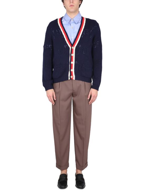 25FW 구찌 베어 모티프 자수 반소매 셔츠 732522 ZANF74910 BABY BLUE - GUCCI