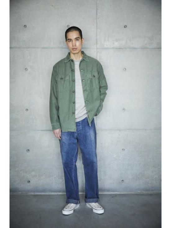  오어슬로우 긴팔 셔츠 오슬로 미 육군 피로 셔츠 - ORSLOW