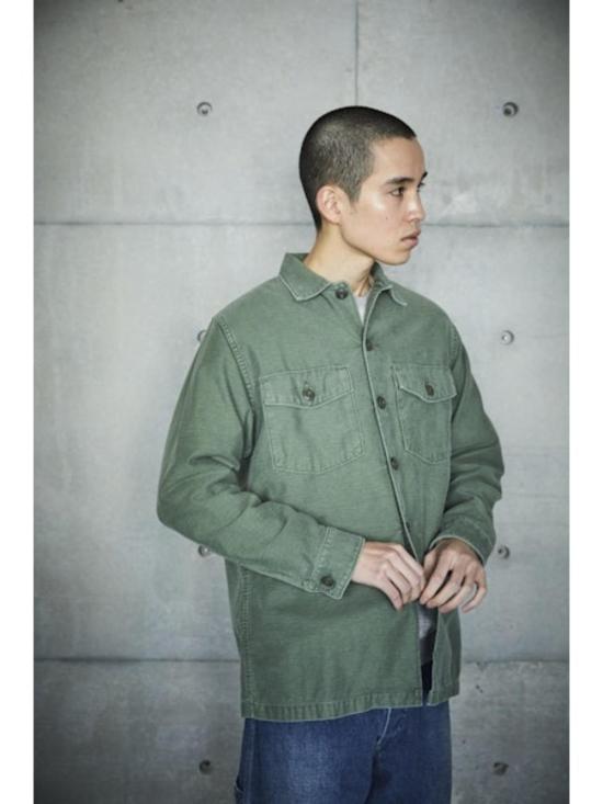  오어슬로우 긴팔 셔츠 오슬로 미 육군 피로 셔츠 - ORSLOW