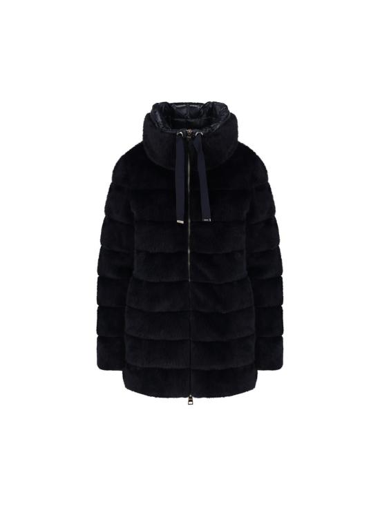 25FW 에르노 레이디 얼터너티브 퍼 & 울트라라이트 나일론 베스트  PI002123D126309200 AI25 BLUE