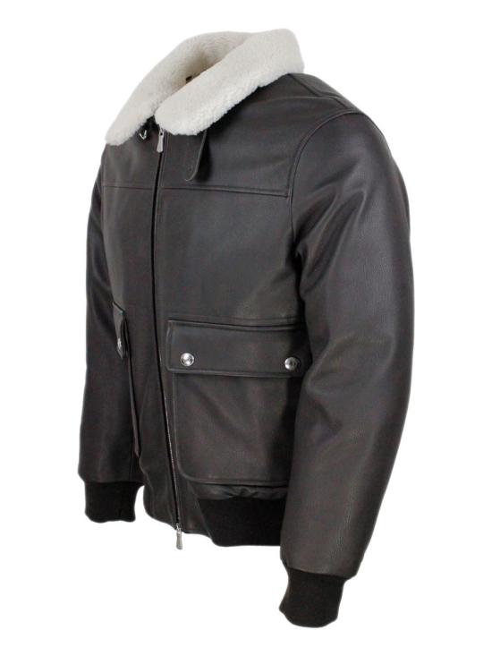 25FW 일레븐티 가죽 자켓 L75GBTL19 PEL25 BROWN - ELEVENTY