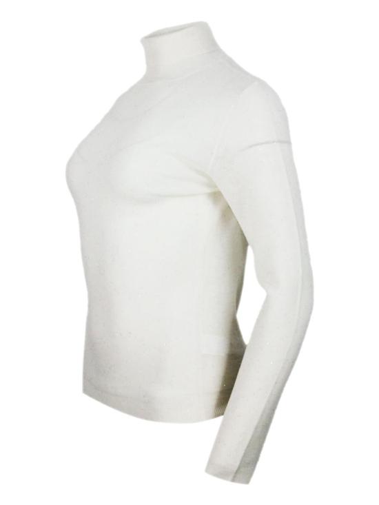 25FW 파비아나 필리피 스팽글 장식 울 스웨터  MAD215F068L5570142 WHITE - FABIANA FILIPPI