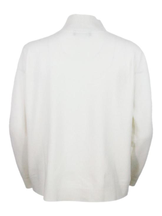 25FW 파비아나 필리피 플래티넘 스웨터  MAD215F058L51725 WHITE - FABIANA FILIPPI