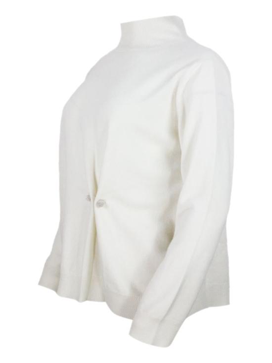 25FW 파비아나 필리피 플래티넘 스웨터  MAD215F058L51725 WHITE - FABIANA FILIPPI