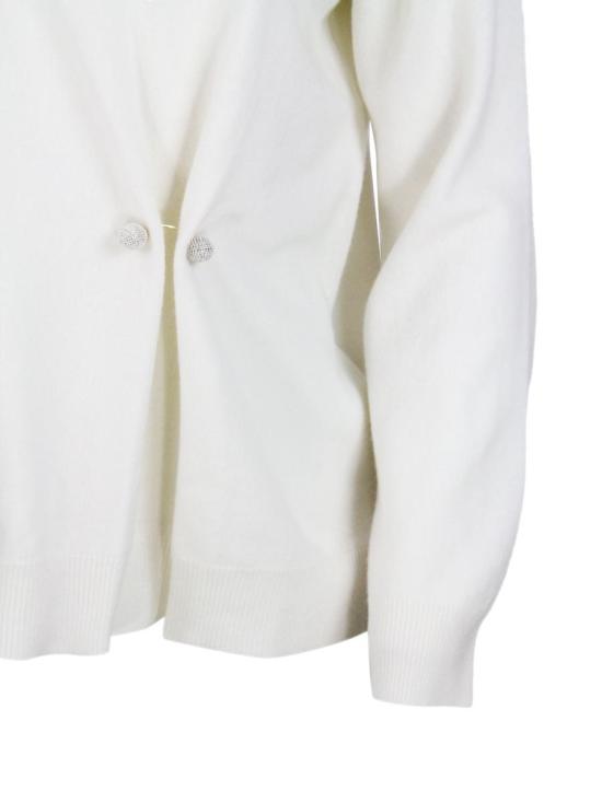 25FW 파비아나 필리피 플래티넘 스웨터  MAD215F058L51725 WHITE - FABIANA FILIPPI