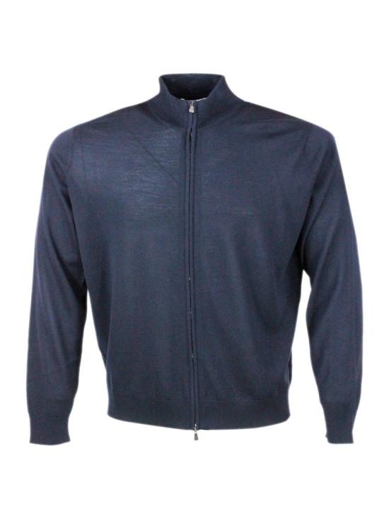 25FW 필리포 드 로렌티스 집업 니트 FZ1MLRM16R890 BLUE