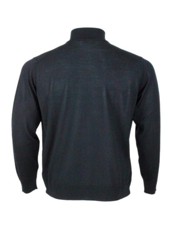 25FW 필리포 드 로렌티스 집업 니트 FZ1MLRM16R990 Black - FILIPPO DE LAURENTIIS