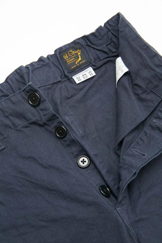  오어슬로우 스트레이트 팬츠 오슬로우 프렌치 워크 팬츠 네이비 - ORSLOW