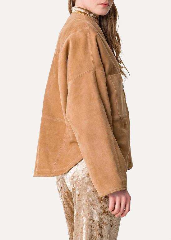  포르테포르테 무스탕 포르테 포르테 스웨이드 기모노 - FORTE FORTE