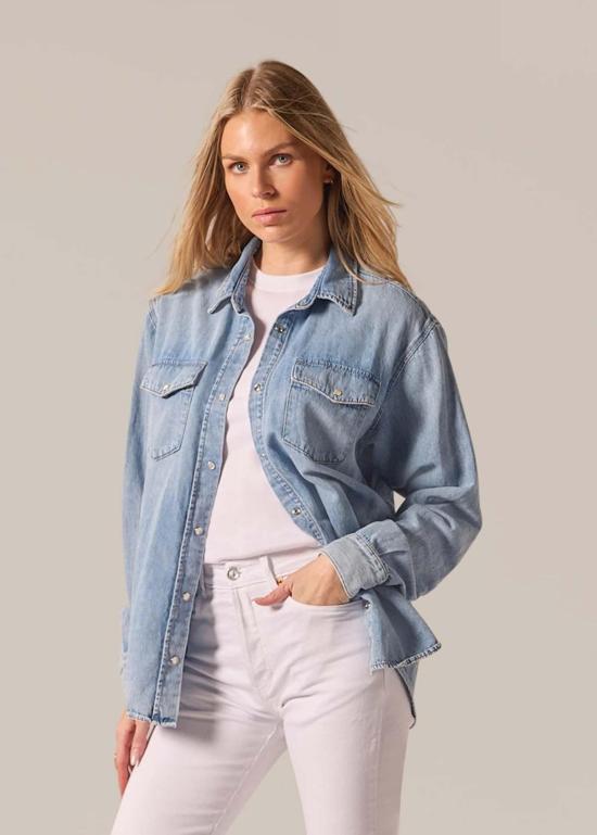  Betro Simone 데님 셔츠 베카 웨스턴 셔츠 - BETRO SIMONE