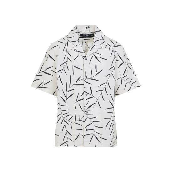25FW 자크뮈스 반팔 셔츠 SHM00535AW00208 1KL PRINT FOLIAGE OFF WHITE B - JACQUEMUS