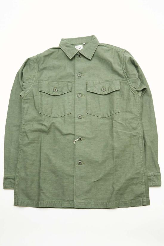  오어슬로우 긴팔 셔츠 Orslow Us Army 피로  그린