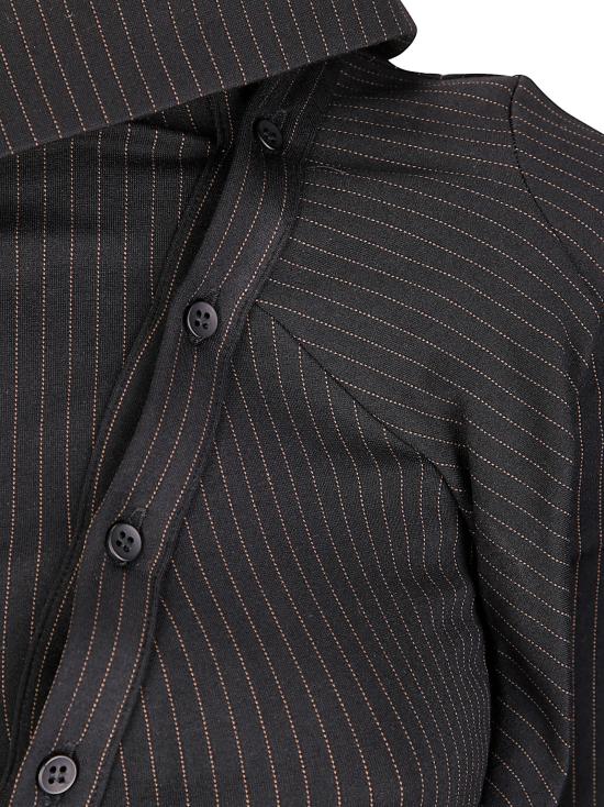 25FW 오토링거 후드 티셔츠 10210590401 BLK Black Pinstripe - OTTOLINGER