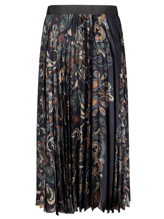 25FW 사카이 롱 스커트 2507982 201 NAVY - SACAI