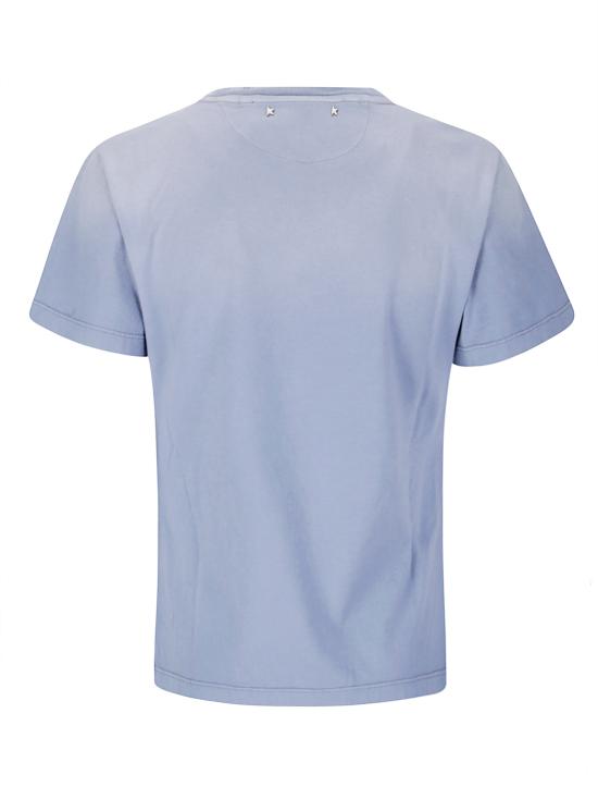 25FW 골든구스 반팔 티셔츠 GWP02322P002124 50270 CHINA BLUE - GOLDEN GOOSE